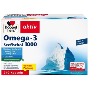 DOPPELHERZ Omega-3 Seefischöl 1000 Kapseln Produktbild