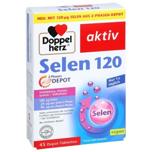 DOPPELHERZ Selen 120 2-Phasen Depot Tabletten Produktbild