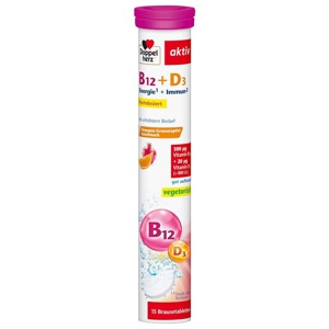 Doppelherz Vitamin B12+D3 Brausetabletten Produktbild