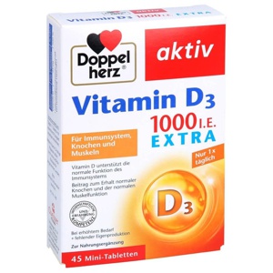 Doppelherz Vitamin D 1.000 I.E. extra Tabletten, 45 St Tabletten Produktbild