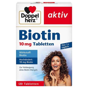 Doppelherz Biotin 10 mg Tabletten, 120 St Tabletten Produktbild