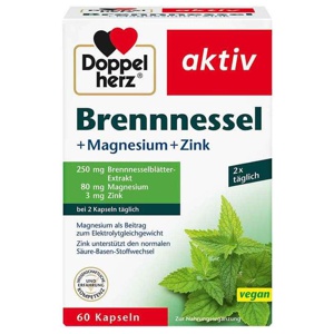 Doppelherz Brennnessel + Magnesium + Zink Kapseln, 60 St Kapseln Produktbild