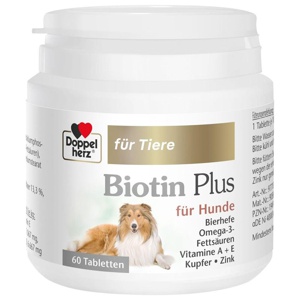 Doppelherz für Tiere Biotin Plus Tabletten für Hunde, 60 St Tabletten Produktbild