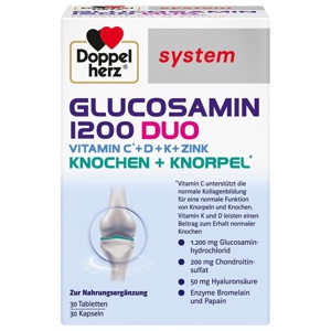 DOPPELHERZ Glucosamin 1200 Duo system Kombipackung Produktbild