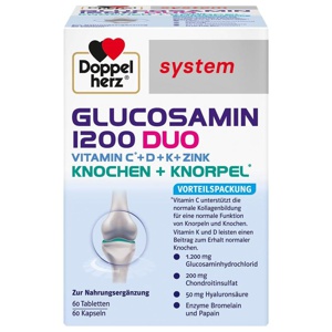 DOPPELHERZ Glucosamin 1200 Duo system Kombipackung Produktbild