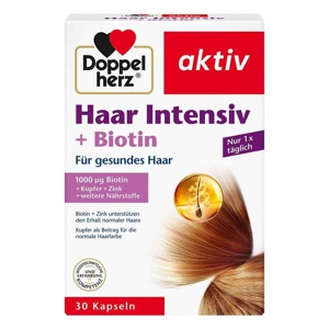 Haar Intensiv + Biotin Kapseln 30 St, 17,4 g Produktbild