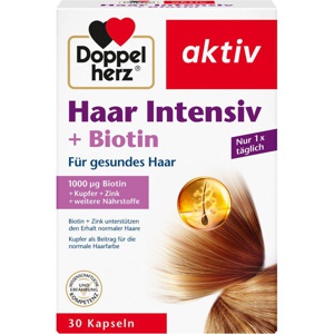 DOPPELHERZ Haar Intensiv+Biotin Kapseln Produktbild