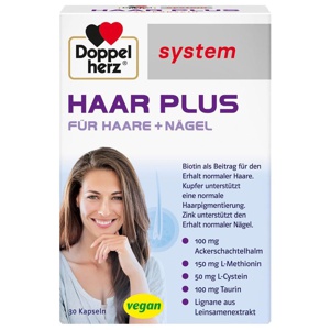 DOPPELHERZ Haar Plus system Kapseln Produktbild