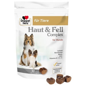 DOPPELHERZ für Tiere Haut&Fell Compl.Chews f.Hunde Produktbild