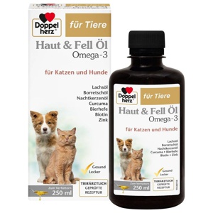DOPPELHERZ für Tiere Haut&Fell Öl f.Hunde/Katzen Produktbild