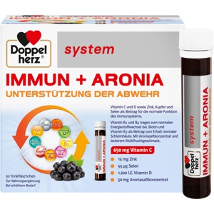 DOPPELHERZ Immun+Aronia system Ampullen Produktbild