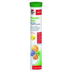 Doppelherz Aktiv Immune Tsink + Seleen + Vit.C + B12+ D3 kihisevad tabletid N15 toote pilt