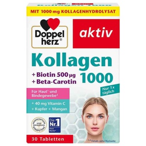 Doppelherz Kollagen 1000 Tabletten, 30 St Tabletten Produktbild
