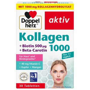 DOPPELHERZ Kollagen 1000 Tabletten Produktbild