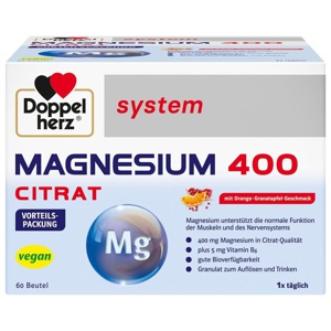 DOPPELHERZ Magnesium 400 Citrat system Granulat Produktbild