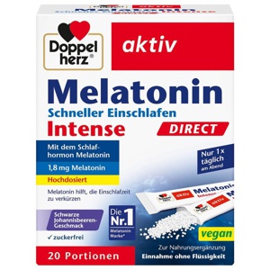 DOPPELHERZ Melatonin DIRECT Schneller Einschlafen Produktbild