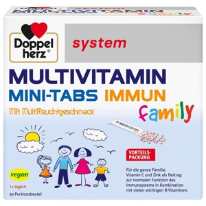 Doppelherz system MULTIVITAMIN MINI-TABS IMMUN 50 St Pellets Produktbild
