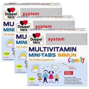 Doppelherz Multivitamin Mini-Tabs family system, 3x20 St Pellets Produktbild
