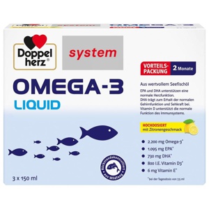 DOPPELHERZ Omega-3 Liquid system Produktbild