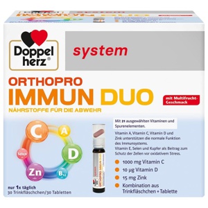 DOPPELHERZ Orthopro Immun Duo system Trinkampullen Produktbild