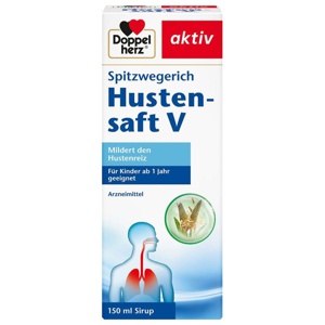 Doppelherz Spitzwegerich Hustensaft V, 150 ml Saft Produktbild