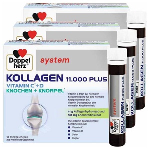 Doppelherz system Kollagen 11000 Plus Ampullen, 3x30x25 ml Ampullen Produktbild