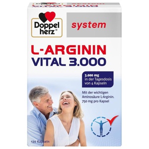 DOPPELHERZ L-Arginin Vital 3.000 system Kapseln Produktbild