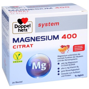 DOPPELHERZ Magnesium 400 Citrat system Granulat Produktbild