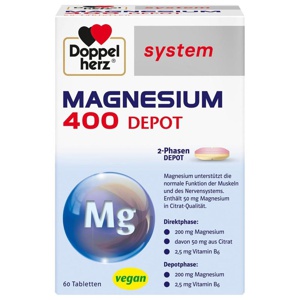 DOPPELHERZ Magnesium 400 Depot system Tabletten Produktbild