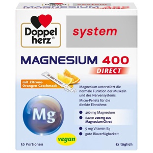 DOPPELHERZ Magnesium 400 DIRECT system Pellets Produktbild