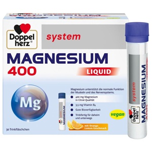 DOPPELHERZ Magnesium 400 Liquid system Trinkamp. Produktbild
