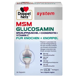 DOPPELHERZ MSM Glucosamin system Kapseln Produktbild