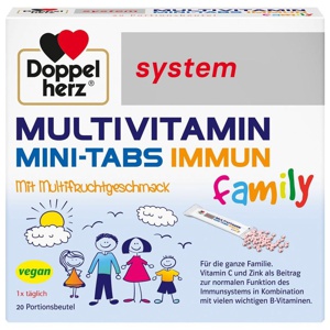 DOPPELHERZ Multivitamin Mini-Tabs family system Produktbild