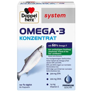 DOPPELHERZ Omega-3 Konzentrat system Kapseln Produktbild