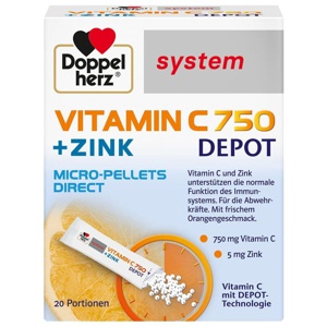 DOPPELHERZ Vitamin C 750 Depot system Pellets Produktbild