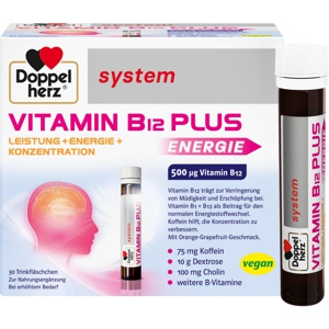 DOPPELHERZ Vitamin B12 Plus system Trinkampullen Produktbild