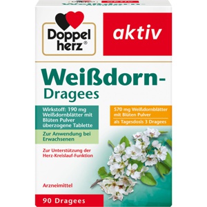 DOPPELHERZ Weißdorn Dragees Produktbild