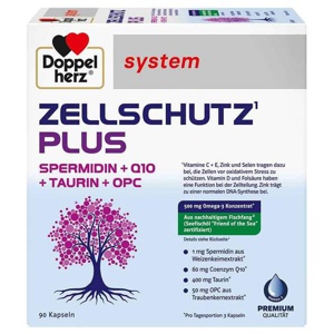 Doppelherz Zellschutz Plus Spermid. + Q10 + Taurin + OPC, 90 St Kapseln Produktbild