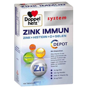 Doppelherz Zink Immun Depot system Tabletten, 100 St Tabletten Produktbild