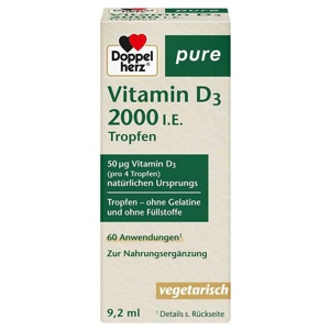 Doppelherz Vitamin D3 2000 I.E. pure Tropfen Produktbild