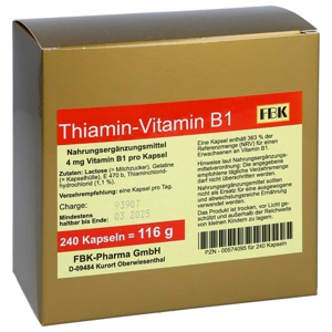 THIAMIN Kapseln Vitamin B1 Produktbild