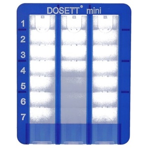 Dosett Mini Doseringsæske Blå 1 stk produktbillede