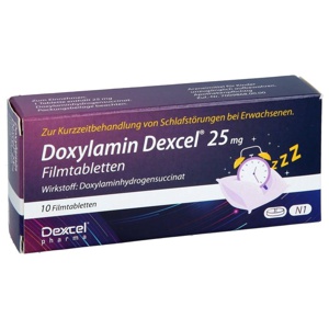 DOXYLAMIN Dexcel 25 mg Filmtabletten Produktbild