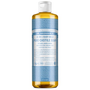 Dr Bronner Mild Unscented Liquid Soap 475 ml produkt bild