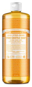 Dr Bronner Pure Castile Liquid Soap Citrus Orange 945 ml produkt bild