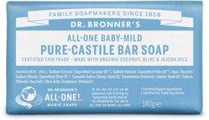 Dr. Bronner's BarSoap Neutral-Mild 140 g produkt bild