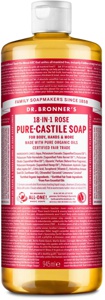 Dr. Bronner's Pure-Castile Soap Rose produktbillede