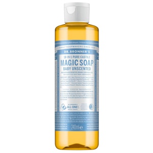 Dr. Bronner's Magic Soap Baby uparfymert 240 ml produktbilde