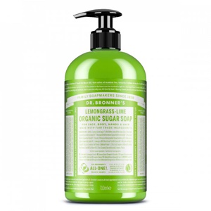 Dr. Bronner's Organic Sugar Soap Lemongrass-Lime 710 ml produktbilde