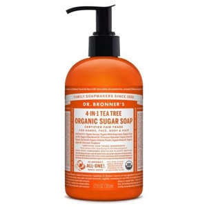 Dr. Bronner's Organic Sugar Soap Tea Tree 355 ml produktbilde